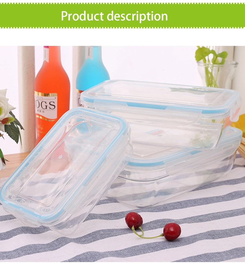 3PCS Long Square High Quality Plastic Crisper