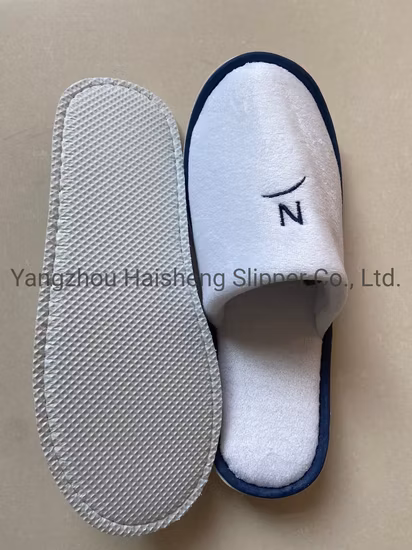 Одноразовые джутовые гостиничные тапочки с принтом для авиакомпаний/унисекс гостиничные тапочки для спальни или ванной комнаты/дешевые гостиничные принадлежности с удобствами